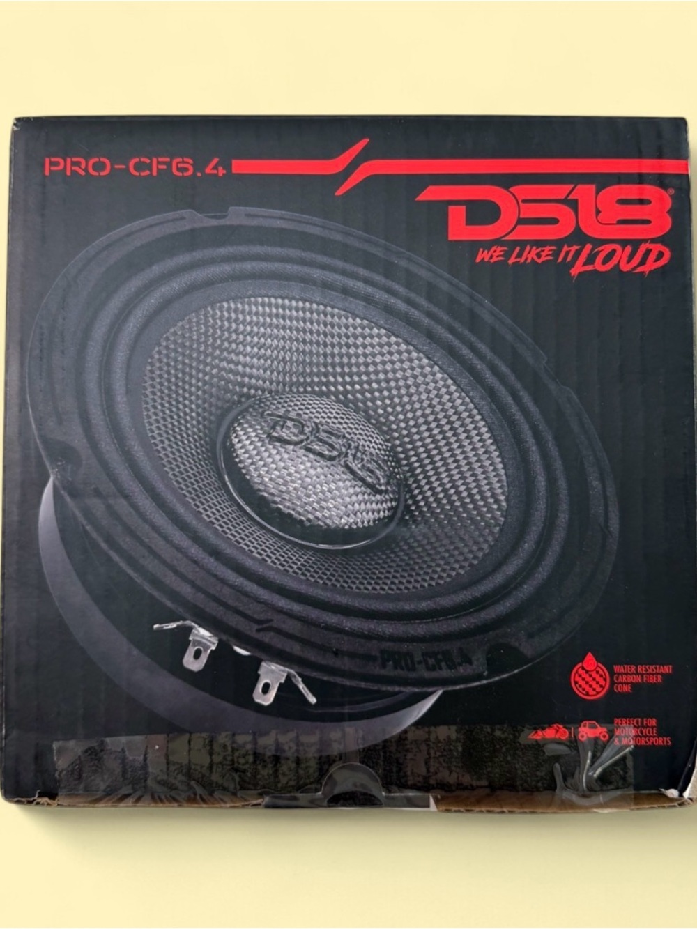 DS18 PRO-CF6.4 Series Midrange 4-ohm Motorcycle and Powersports Loudspeaker.